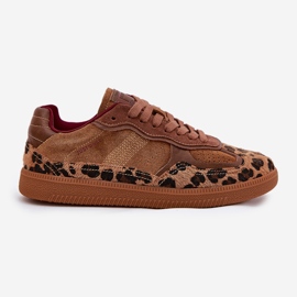 Sneakers féminins Big Star par Daniel Lopez SS2D4017 Leopard Print brun 9