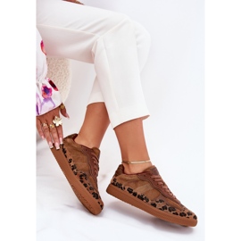 Sneakers féminins Big Star par Daniel Lopez SS2D4017 Leopard Print brun 10