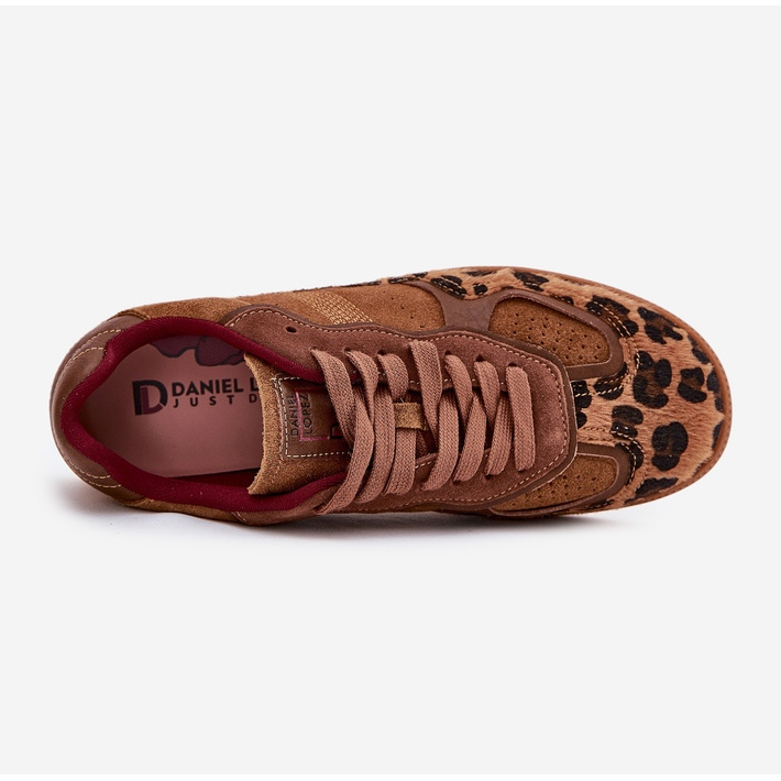 Sneakers féminins Big Star par Daniel Lopez SS2D4017 Leopard Print brun 2