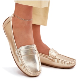 Mocassins dorés en écos-cuir féminin d'or 6 Mocassins dorés en écos-cuir féminin d'or 6
