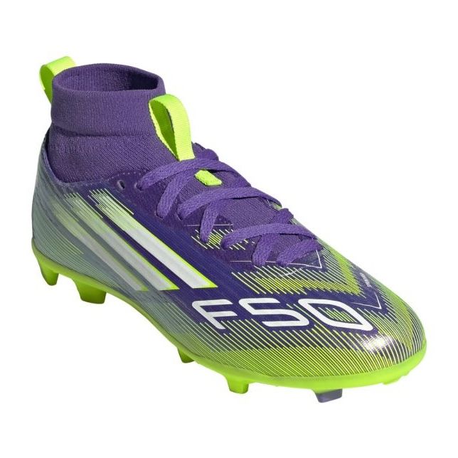 Adidas F50 Club TF Mid Jr Ji0039 Chaussures de football violet 2 Adidas F50 Club TF Mid Jr Ji0039 Chaussures de football violet 2