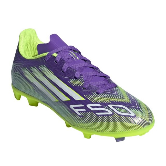 Adidas F50 League FG / MG JR JH7747 Chaussures de football violet 2