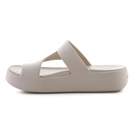 Talons Crocs Getaway Platform Plateforme Toe Loop 210834-0LH beige 4