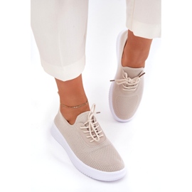 Seastar Chaussures sportives munies de matériaux sur la plateforme beige féminine 3