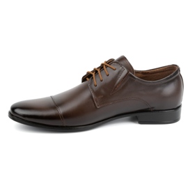 Olivier Chaussures pour hommes Cuir formel 288 brun foncé 1