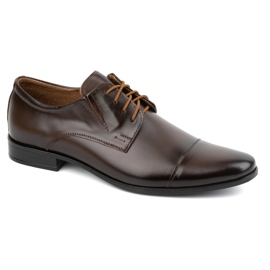 Olivier Chaussures pour hommes Cuir formel 288 brun foncé 2