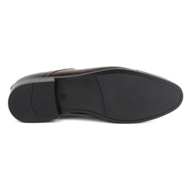 Olivier Chaussures pour hommes Cuir formel 288 brun foncé 4