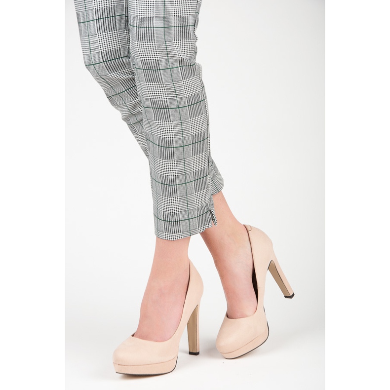 Vices Talons en daim sur la plateforme brun 2