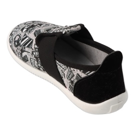 Slippers de Befado Boys 901x024 Divers motifs insert en cuir gris 2