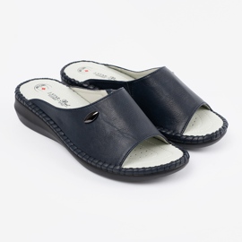Shelvt Flip confortable -flops avec un insert en cuir 3