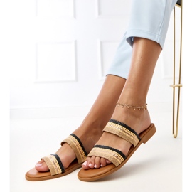 Pantres de femmes noires avec rayures Rios tressées le noir 2 Pantres de femmes noires avec rayures Rios tressées le noir 2