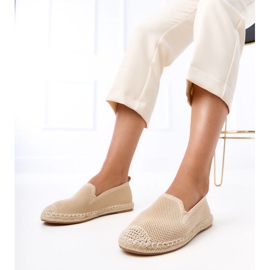 Espadrilles beige sur la plate-forme Luna 1