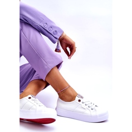 Sneakers pour femmes sur la plate-forme Cross Jeans LL2R4040 White blanche 5