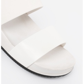 SHELOVET Pantoufles Blanches Confortables 1