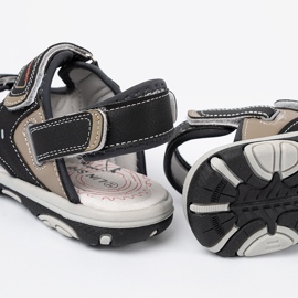 Shelvt Sandales des garçons noirs le noir 1