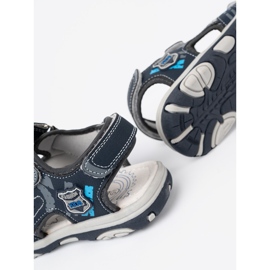 Shelvt Sandales pour enfants bleu marine 1