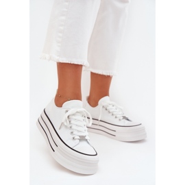 Boto Baskets pour femmes sur la plate-forme massive Marinae blanche 2