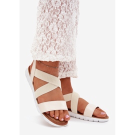 Boto Les sandales féminines classiques ont glissé le beige légère norina 1