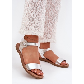 Boto Sandales à talons plats Eco Leather Silver Kivara argent 2