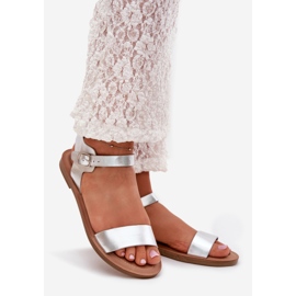 Boto Sandales à talons plats Eco Leather Silver Kivara argent 1