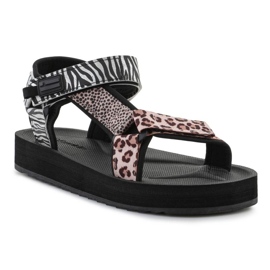 Sandales D.Franklin Forest High Strips Imprimé animal DFSH404002-ABLA noir 1