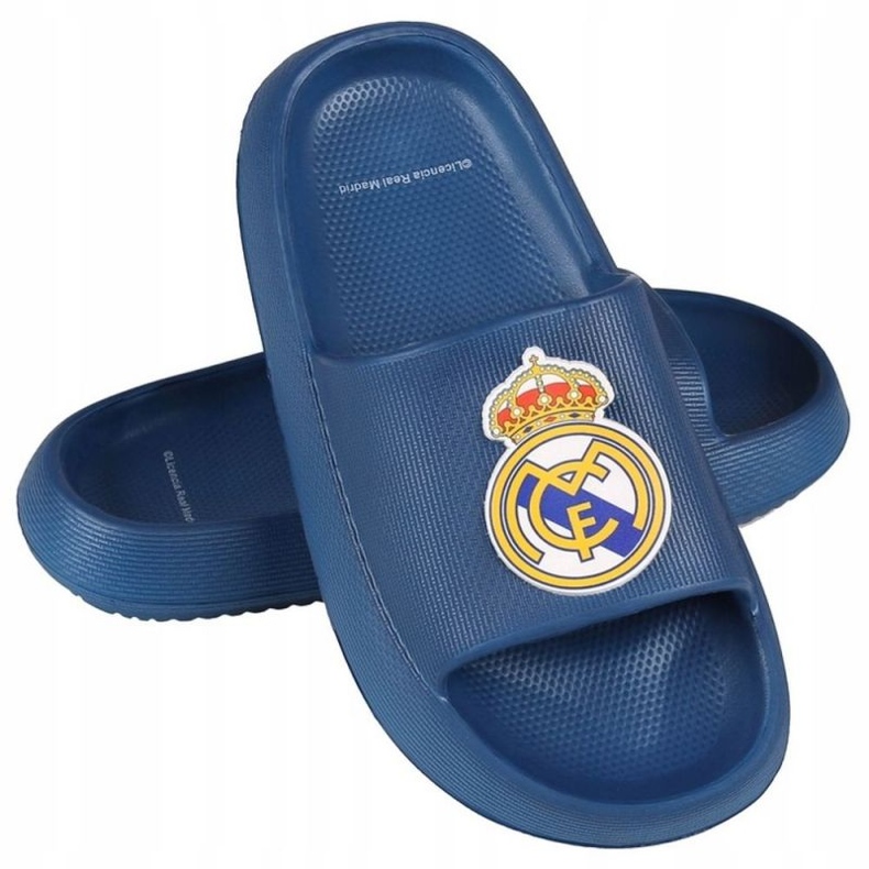 Real Madryt Les tongs de piscine de plage du Real Madrid EVA JR 2300006820N Flip -flops bleu 2
