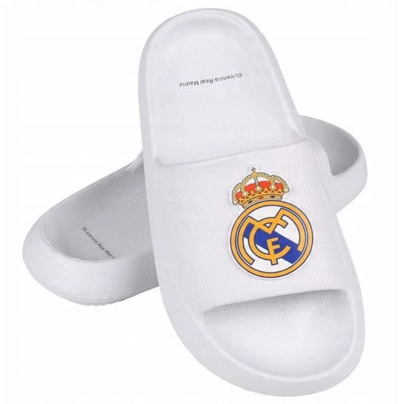 Real Madryt Les tongs de la piscine de plage du Real Madrid EVA JR 2300006820B Flip -flops blanc 2