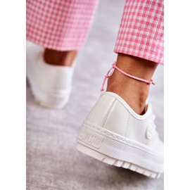 Baskets pour femmes peintes Big Star KK274045 blanc 3