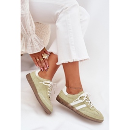 Boto Baskets en cuir faibles Ismina pour femmes vert 11