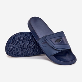 Les tongs masculins avec velcro 4fmm00fflim091-31s bleu marine 2