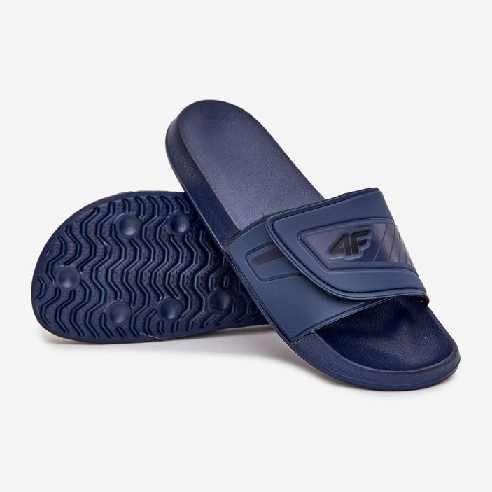 Les tongs masculins avec velcro 4fmm00fflim091-31s bleu marine 2