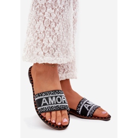 Boto Les tongs pour femmes à thèmes plates avec décoration Avelina Avelina le noir 1 Boto Les tongs pour femmes à thèmes plates avec décoration Avelina Avelina le noir 1