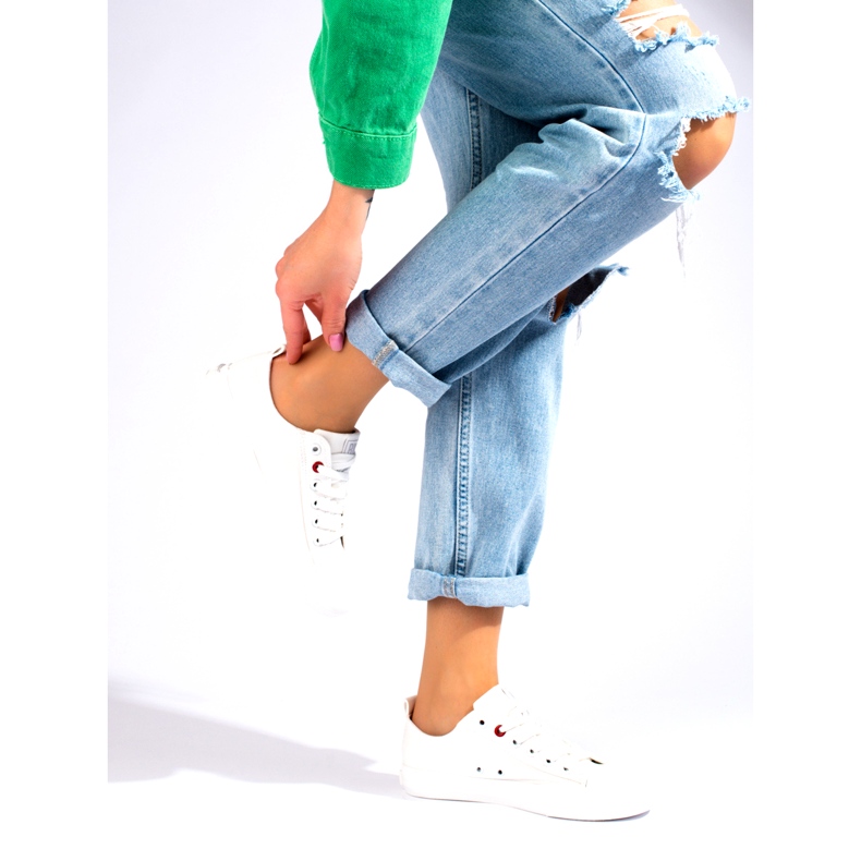 Big Star JJ274001 baskets basses féminines blanche 2