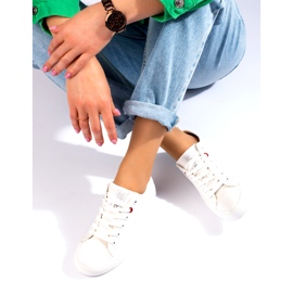 Big Star JJ274001 baskets basses féminines blanc 3