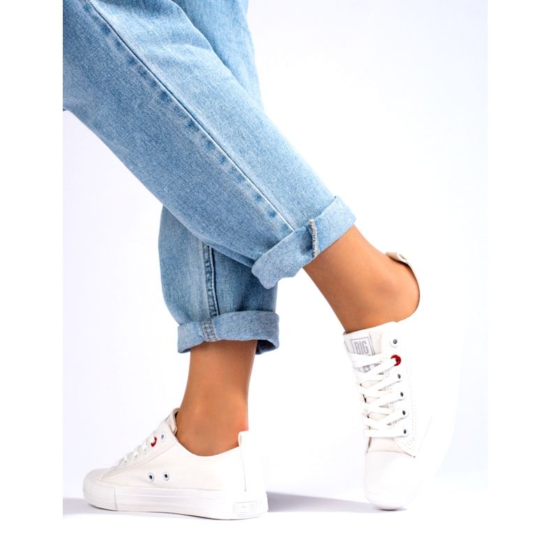 Big Star JJ274001 baskets basses féminines blanc 4