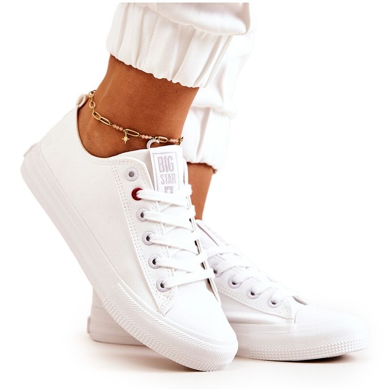 Big Star JJ274001 baskets basses féminines blanc 1