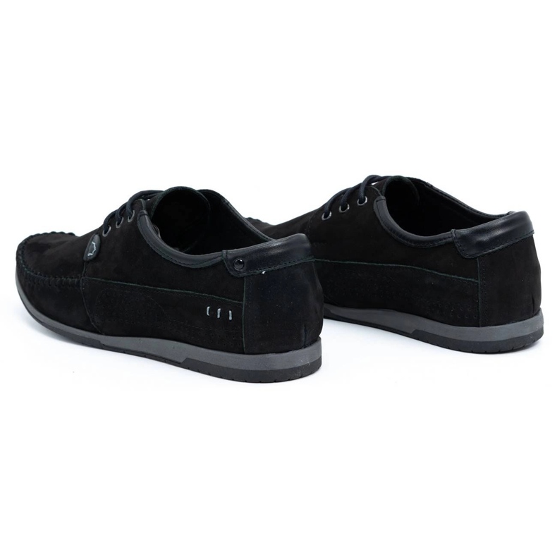 KOMODO Chaussures masculines en cuir 875 Nubuk noir le noir 3 KOMODO Chaussures masculines en cuir 875 Nubuk noir le noir 3