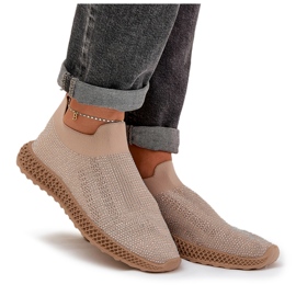 S.Barski Chaussures sportives pour femmes en échappatrice avec tw121 beige 5