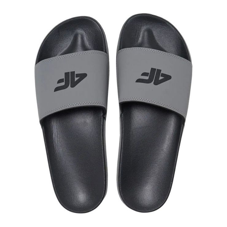 Pantoufles masculines 4f M011 4FRMM00FSLIM011 25S gris 3 Pantoufles masculines 4f M011 4FRMM00FSLIM011 25S gris 3