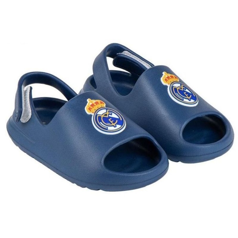 Real Madryt Sandals Real Madrid Beach Pool Flip Flope Blue Eva JR 2300006792N bleu 1