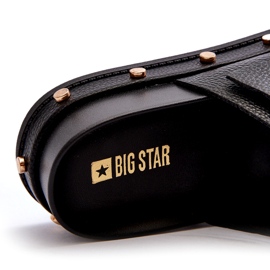 Les tongs pour femmes sur la plate-forme Big Star NN274082 Black le noir 5