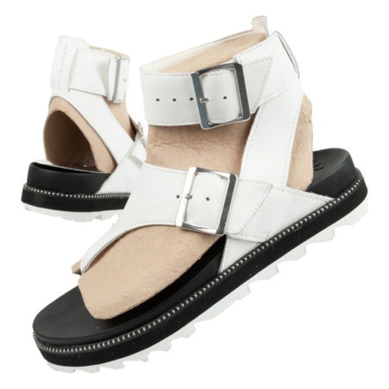 Sandales féminines Sorel NL6272-125 tongs blanc 1