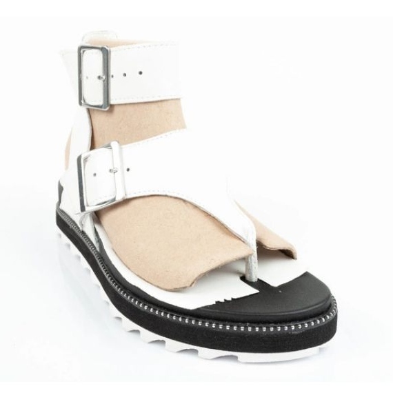 Sandales féminines Sorel NL6272-125 tongs blanc 2