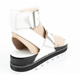 Sandales féminines Sorel NL6272-125 tongs blanc 4