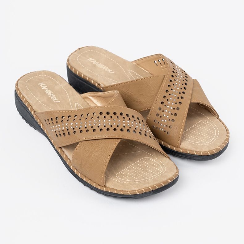 Shelvt Flip beige -flops avec une finition ouverte 2 Shelvt Flip beige -flops avec une finition ouverte 2
