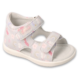 Insert en cuir Sandals pour enfants de Befado 170p115 gris 1