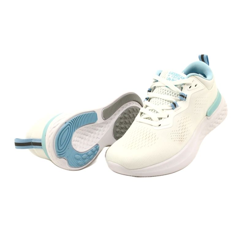 Chaussures de sport blanches American Club WT102/22 4