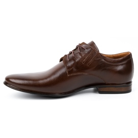 Olivier Chaussures habillées en cuir pour hommes 480 marron foncé brun 2