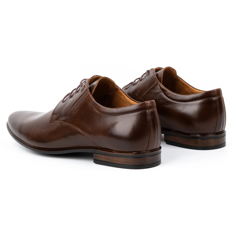 Olivier Chaussures habillées en cuir pour hommes 480 marron foncé brun 5