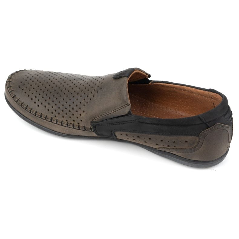 Olivier Mocassins homme cuir ajouré 0525 olive vert 4 Olivier Mocassins homme cuir ajouré 0525 olive vert 4